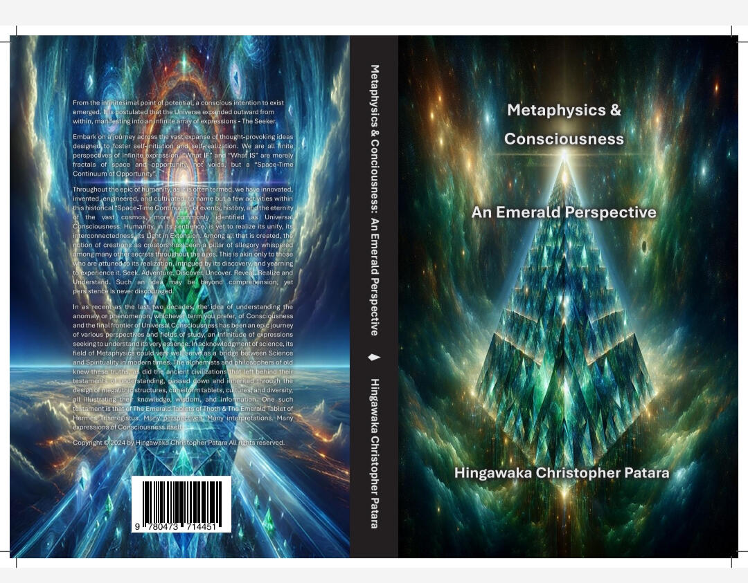 Metaphysics &amp; Consciousness: An Emerald Perspective Back &amp; Front Jacket